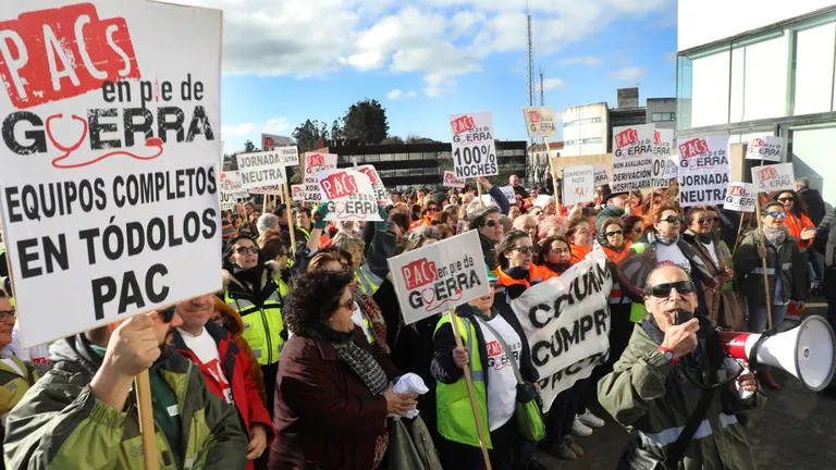 Una manifestación de PACs en Pé de guerra. AEP