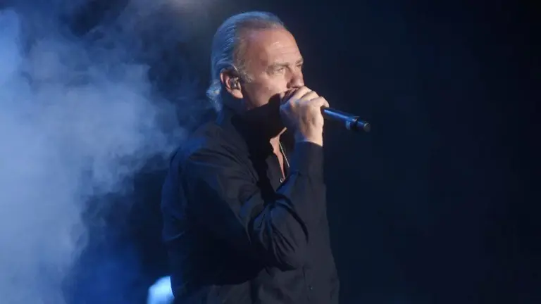 Bertín Osborne, durante un concierto. ALBA SOTELO