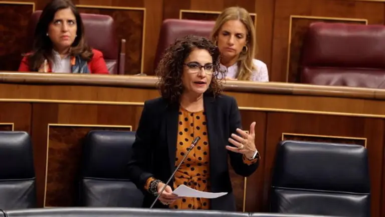 La ministra de Hacienda María Jesús Montero. BALLESTEROS