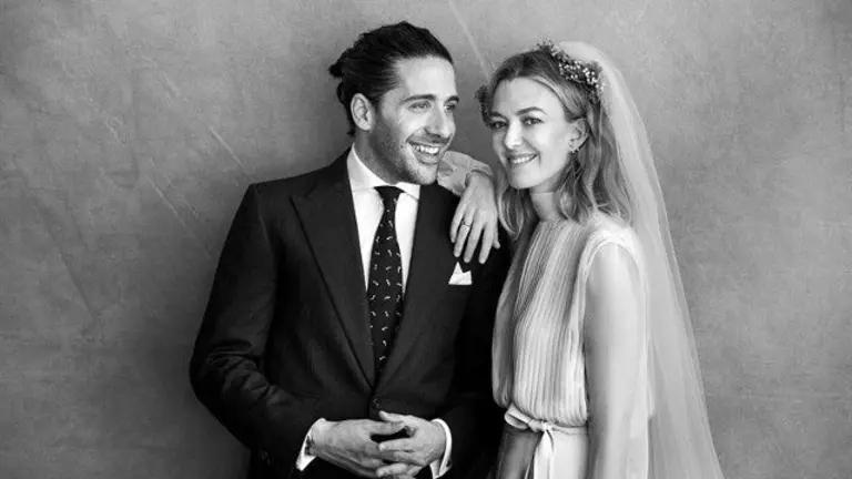 Foto oficial de la boda de Marta Ortega y Carlos Torretta. PETER LINDBERGH