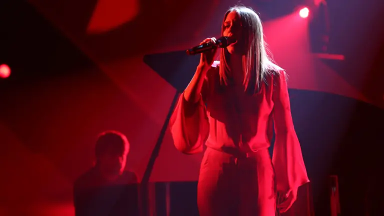 Sabela Ramil interpretou 'Negro caravel' o pasado mércores. RTVE