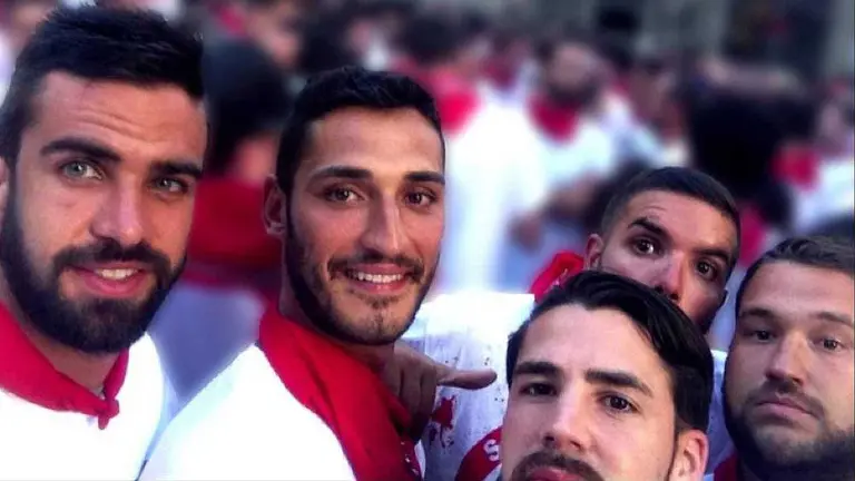 Los cinco miembros de La Manada. ARCHIVO