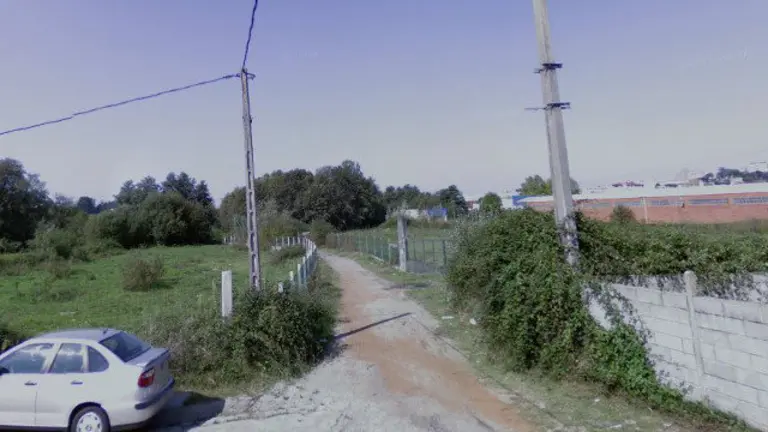 El inicio del Camino do Pontillón, en Sárdoma, en el que apareció el cadáver. GOOGLE MAPS