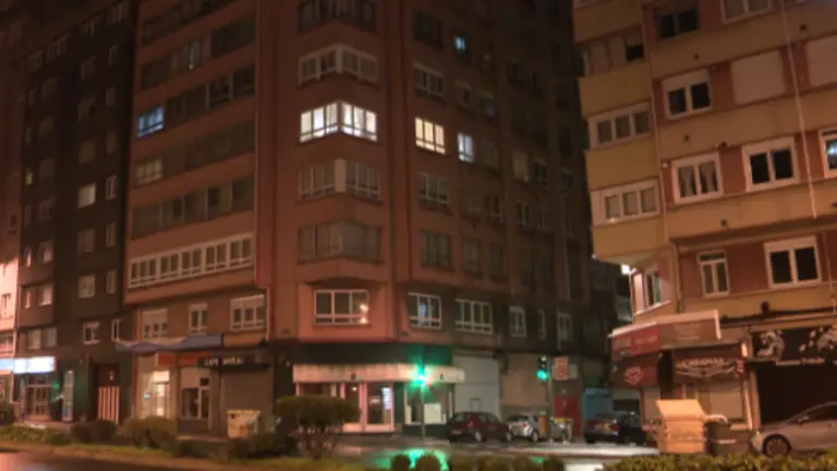 Zona de la Ronda de Outeiro de A Coru&ntilde;a en la que se produjo el incendio. TVG