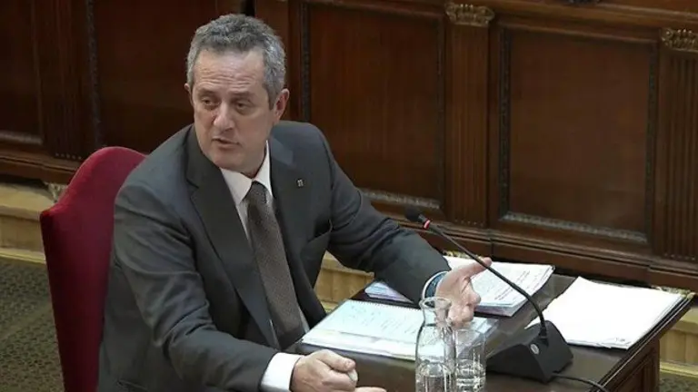 Joaquim Forn, en un momento de su declaración. TRIBUNAL SUPREMO