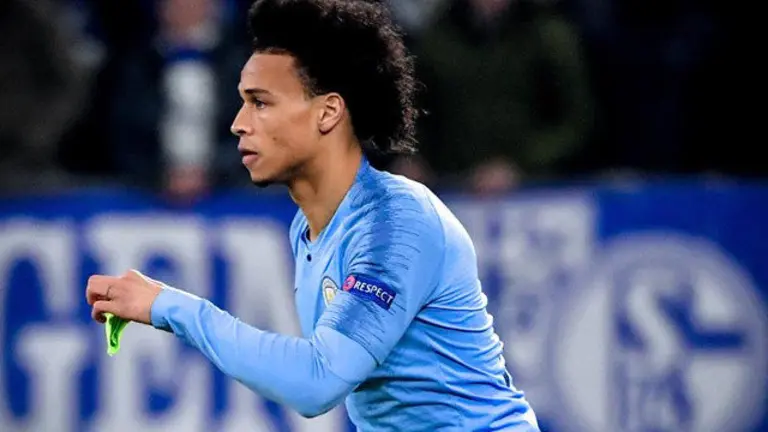 Leroy Sane anotó el segundo gol del City en el minuto 85. SASCHA STEINBACH (EFE)