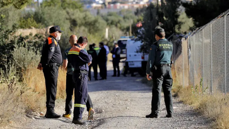 Dispositivo de procura dos dous nenos en Godella. EFE
