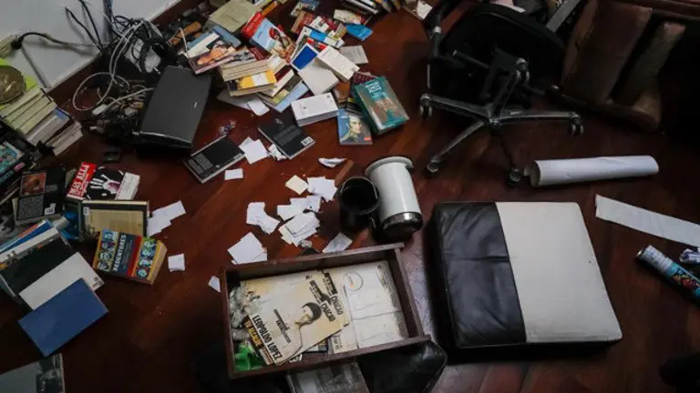 Roban en la casa de Leopoldo López. MIGUEL GUTIÉRREZ