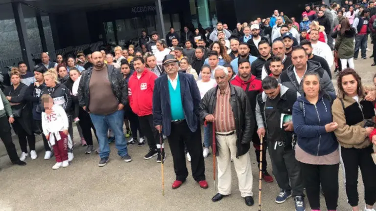 Concentración dos Moróns en Vigo. SOCIEDADE XITANA ESPAÑOLA