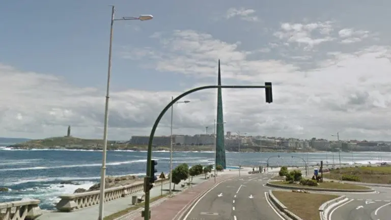 Paseo marítimo de A Coruña en la zona del Millenium. GOOGLEMAPS