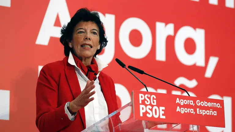 La portavoz del Gobierno, Isabel Celáa. ELISEO TRIGO (EFE)