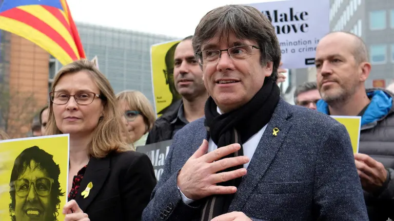 Carles Puigdemont. OLIVIER HOSLET (EFE)