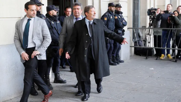 Francisco Javier Guerrero, a su salida de la Audiencia de Sevilla el martes. EFE