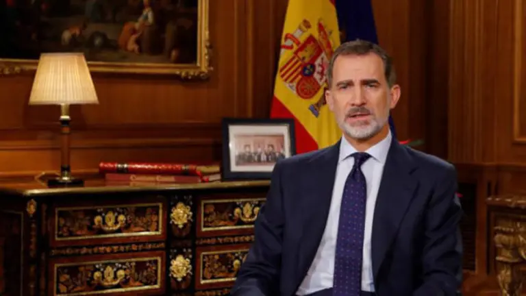 Don Felipe, durante el discurso EFE