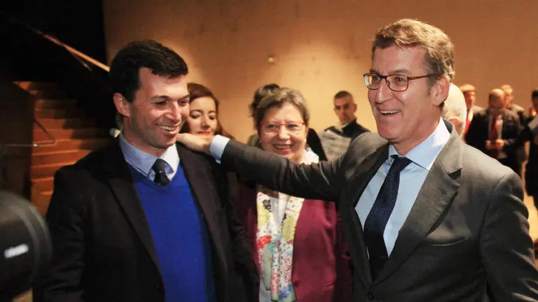 Gonzalo Caballero y Alberto Núñez Feijóo. AEP