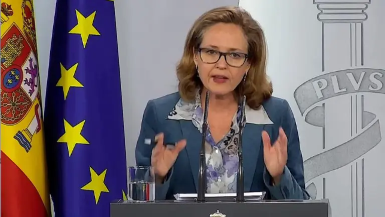 La ministra Nadia Calviño. MONCLOA