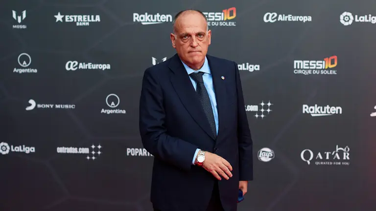 El presidente de LaLiga, Javier Tebas. ALEJANDRO GARCÍA (EFE)