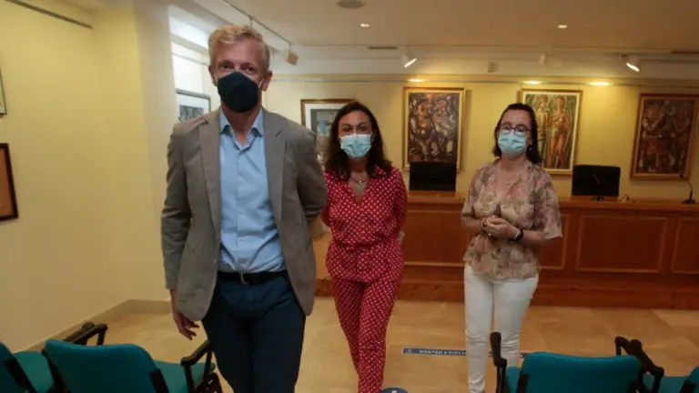 Rueda, este martes en Marín. GONZALO GARCÍA