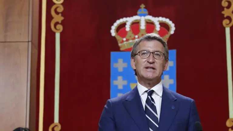 Feijóo, en la toma de posesión. LAVANDEIRA JR