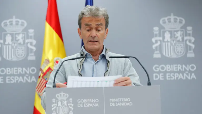 Fernando Simón, en rueda de prensa. EFE