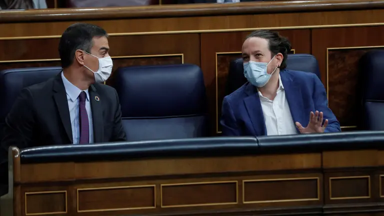 Pedro Sánchez y Pablo Iglesias. EFE