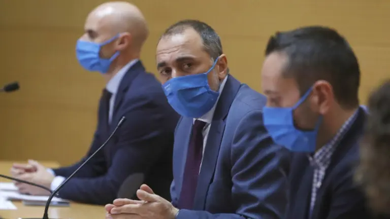 Rueda de prensa del comité clínico, con el conselleiro de Sanidade. EP