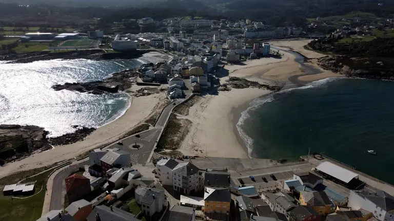 Vista a&eacute;rea de San Cibrao. AEP