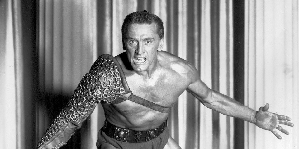 Kirk Douglas, como Espartaco. AEP