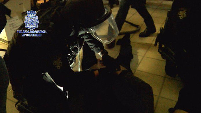 Uno de los detenidos en Collado-Villalba. CNP