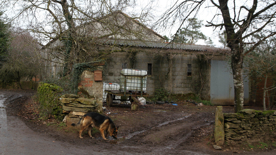Vivienda donde residían la fallecida y la pareja, en Xesteira, en la parroquia de Sello. PATRI FIGUEIRAS