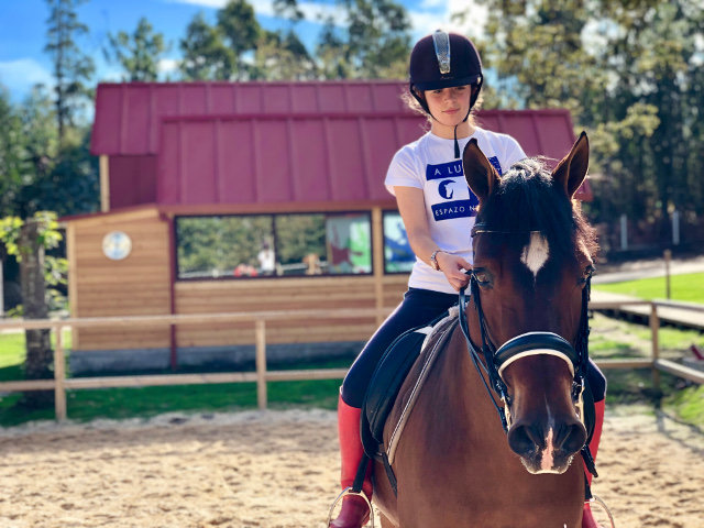Lucía Pardal, de Valga, es una de las alumnas del club. CEDIDA