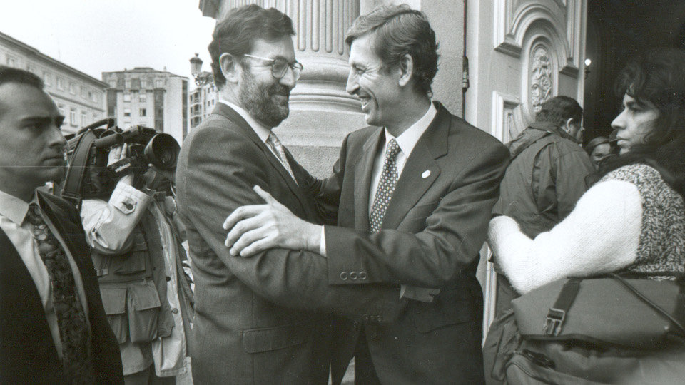 1996. Visita institucional al Concello
