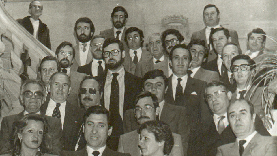 1983. Rajoy se convierte en concejal con Rivás Fontán como alcalde