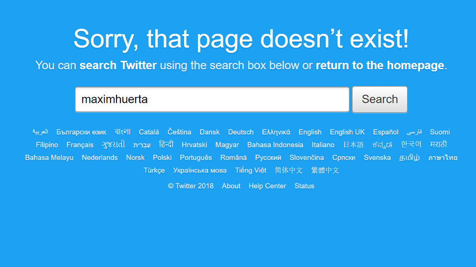 Màxim Huerta borra su cuenta de Twitter