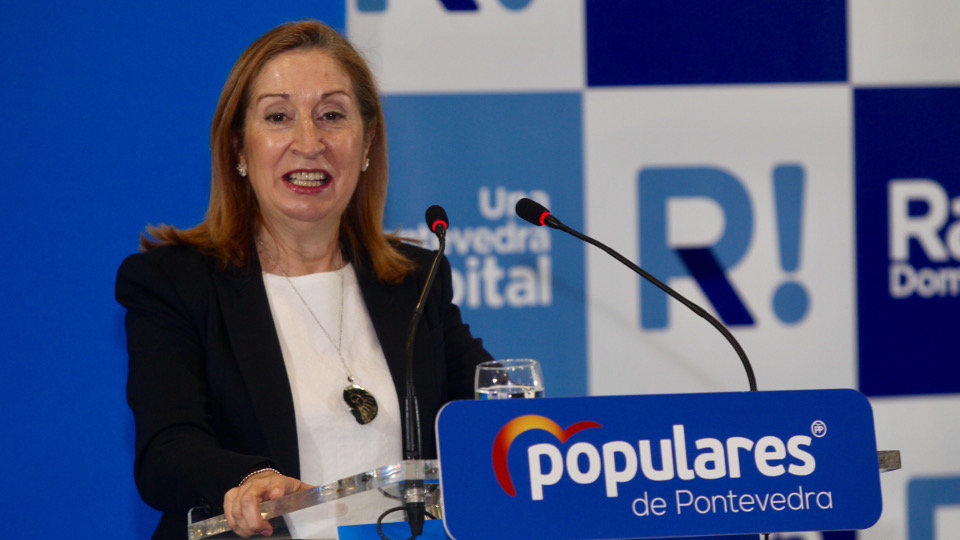 Ana Pastor en Pontevedra. RAFA FARIÑA