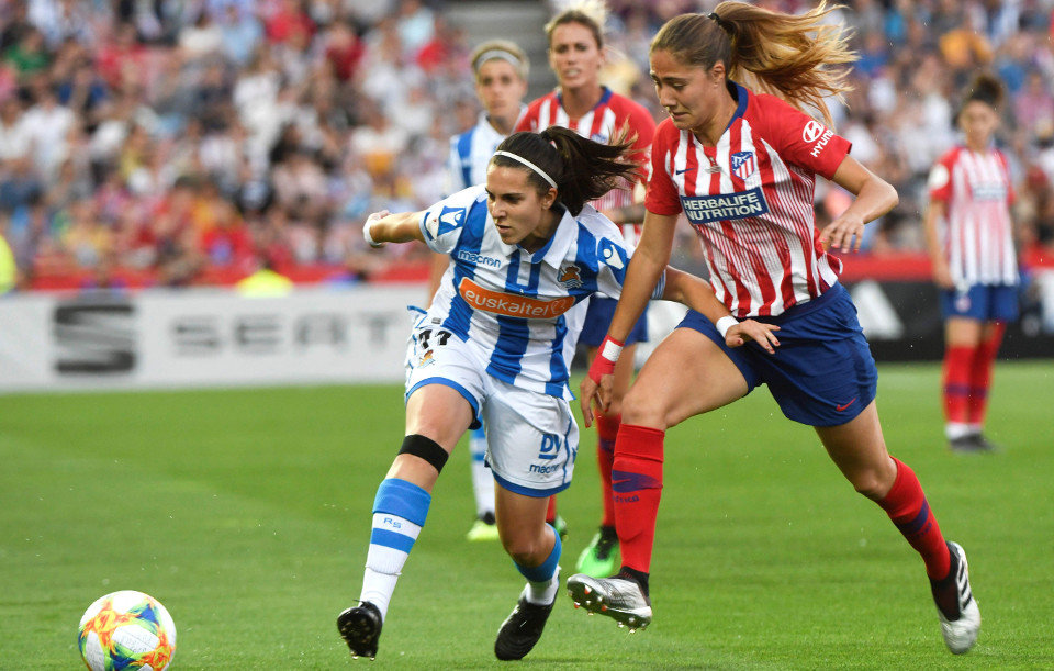 Final de la Copa de la Reina entre Real Sociedad y Atlético de Madrid. MIGUEL ÁNGEL MOLINA (EFE)