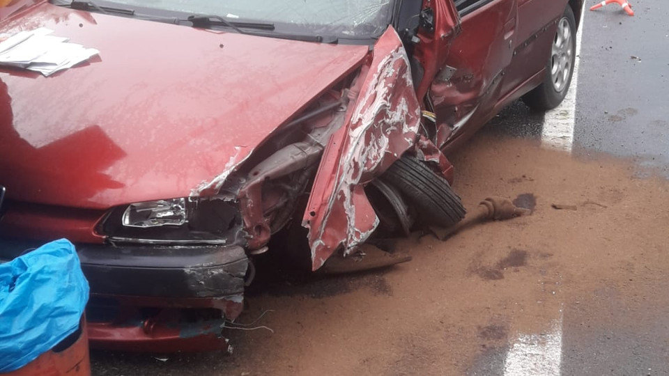 Estado del vehículo tras el accidente. DP