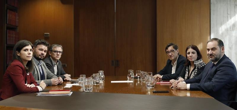 Reunión entre ERC e PSOE. EFE