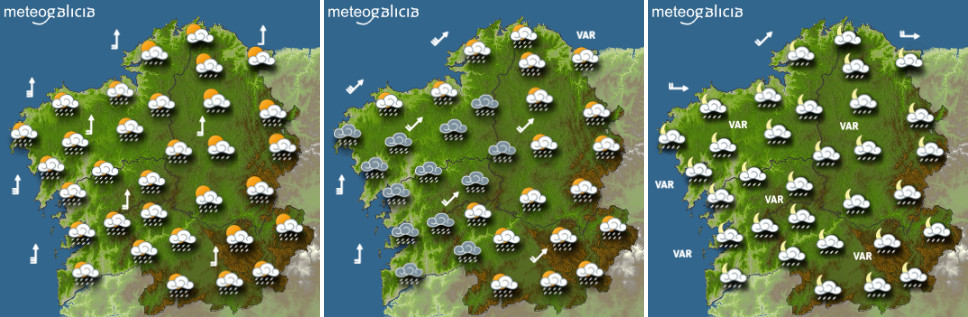 Previsión tempo Galicia 05.04.20