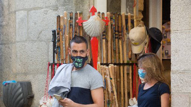 Peregrinos en Compostela. EFE