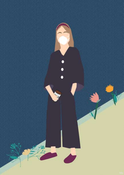 Ilustración para el blog de María Piñeiro. MARUXA