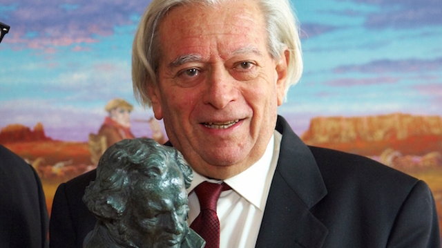 Antonio Mercero, cuando recibió el Goya de Honor en 2010. AEP