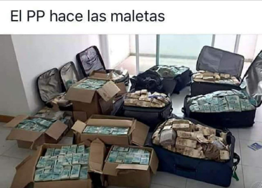 El PP haciendo las maletas