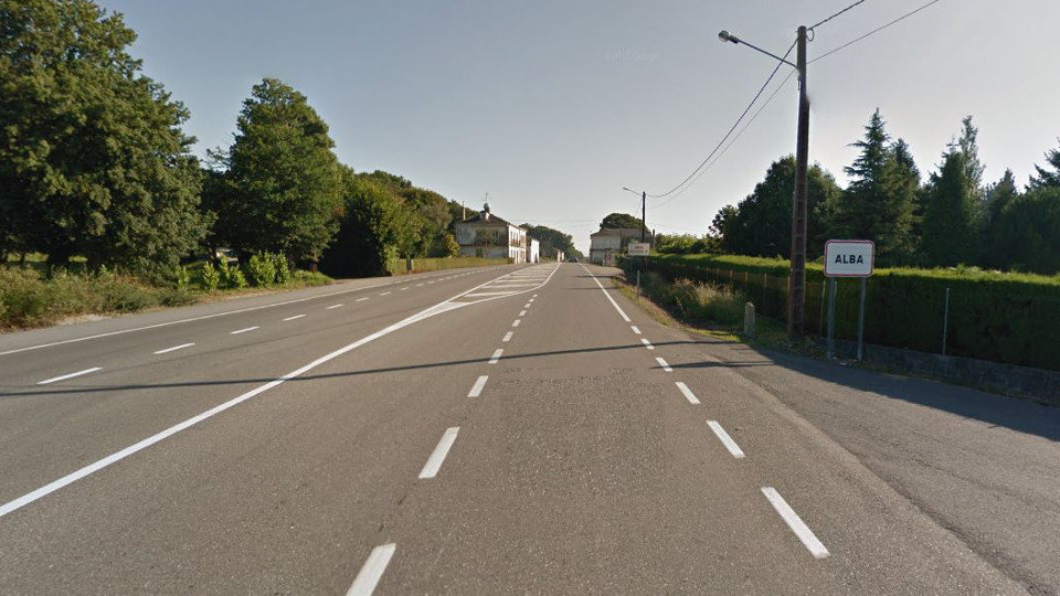 Tramo de la N-634 en su paso por Alba. GOOGLE MAPS