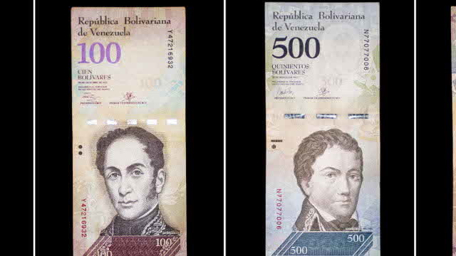 El cambio del bolívar en marzo, quitando dos ceros. MIGUEL GUTIÉRREZ