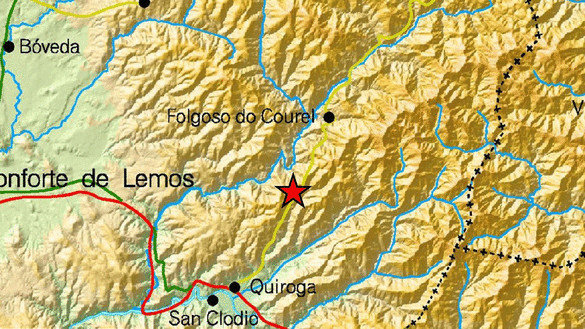 Terremoto de 1,9 grados en O Courel. IGN