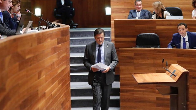 El presidente del Principado Javier Fernández. JOSÉ LUIS CEREIJIDO