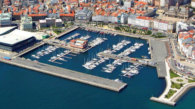 Vista do Náutico da Coruña. RCNCORUÑA