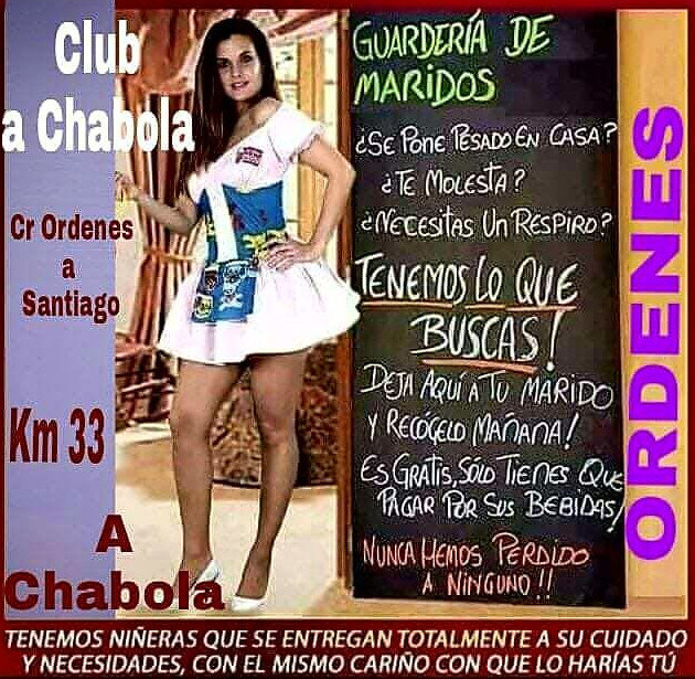 Imagen del club A Chabola que ha sido difundida por Whatsapp