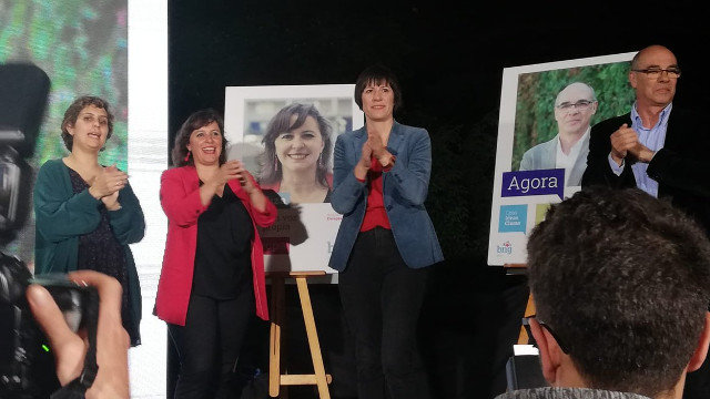 Pontón, no arranque de campaña xunto a Jorquera e Miranda. TWITTER